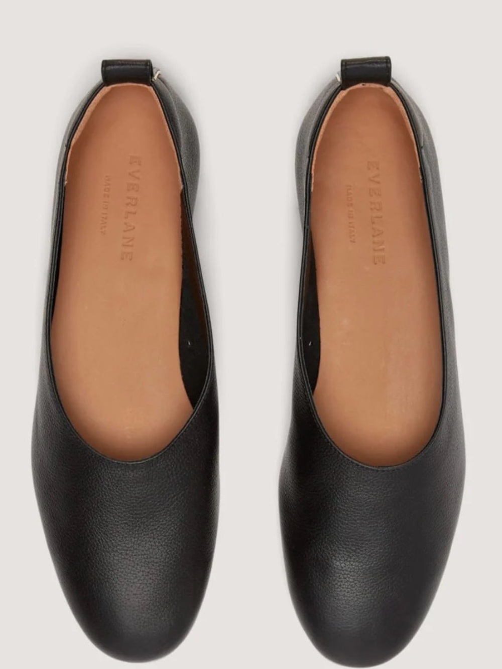 Everlane The Day Glove Leather Flats Black 9 Classic Career Preppy Old Money